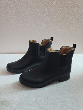Chooka Chelsea Chukka Boots Lugged Anti Slip Waterproof Fur Lined Ladies 9 Vguc